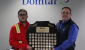 Pictured from left: Bruno Sonier, Woodyard, and Sylvain Bricault, general manager, both of Domtar Windsor mill, which won Pulp & Paper Canada's Safest Mill Category A award in 2018, 2017 and 2016. Photo courtesy Domtar